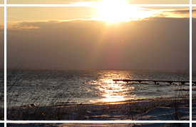 Sonnenuntergang am Fehmarn Strand